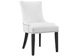 EEI-2228-WHI Marquis Vegan Leather Dining Chair By Modway
