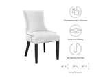 EEI-2229-WHI Marquis Fabric Dining Chair By Modway