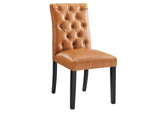 EEI-2230-TAN Duchess Button Tufted Vegan Leather Dining Chair By Modway