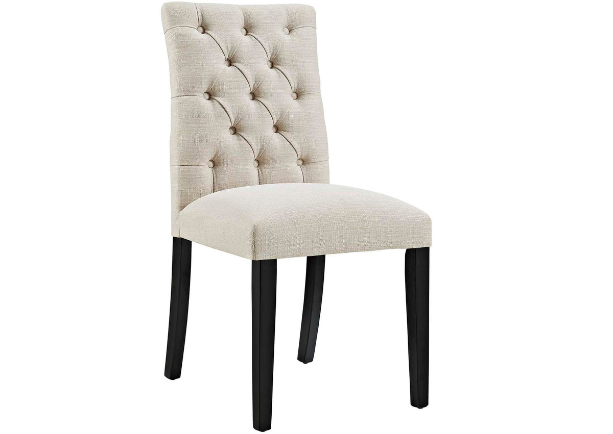 EEI-2231-BEI Duchess Button Tufted Fabric Dining Chair By Modway