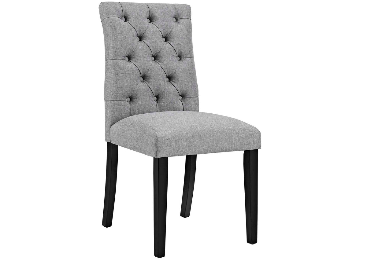 EEI-2231-LGR Duchess Button Tufted Fabric Dining Chair By Modway