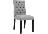 EEI-2231-LGR Duchess Button Tufted Fabric Dining Chair By Modway