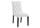 EEI-2231-WHI Duchess Button Tufted Fabric Dining Chair By Modway