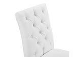 EEI-2231-WHI Duchess Button Tufted Fabric Dining Chair By Modway