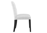 EEI-2231-WHI Duchess Button Tufted Fabric Dining Chair By Modway