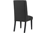 EEI-2232-BLK Baron Vegan Leather Dining Chair By Modway