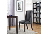 EEI-2232-BLK Baron Vegan Leather Dining Chair By Modway