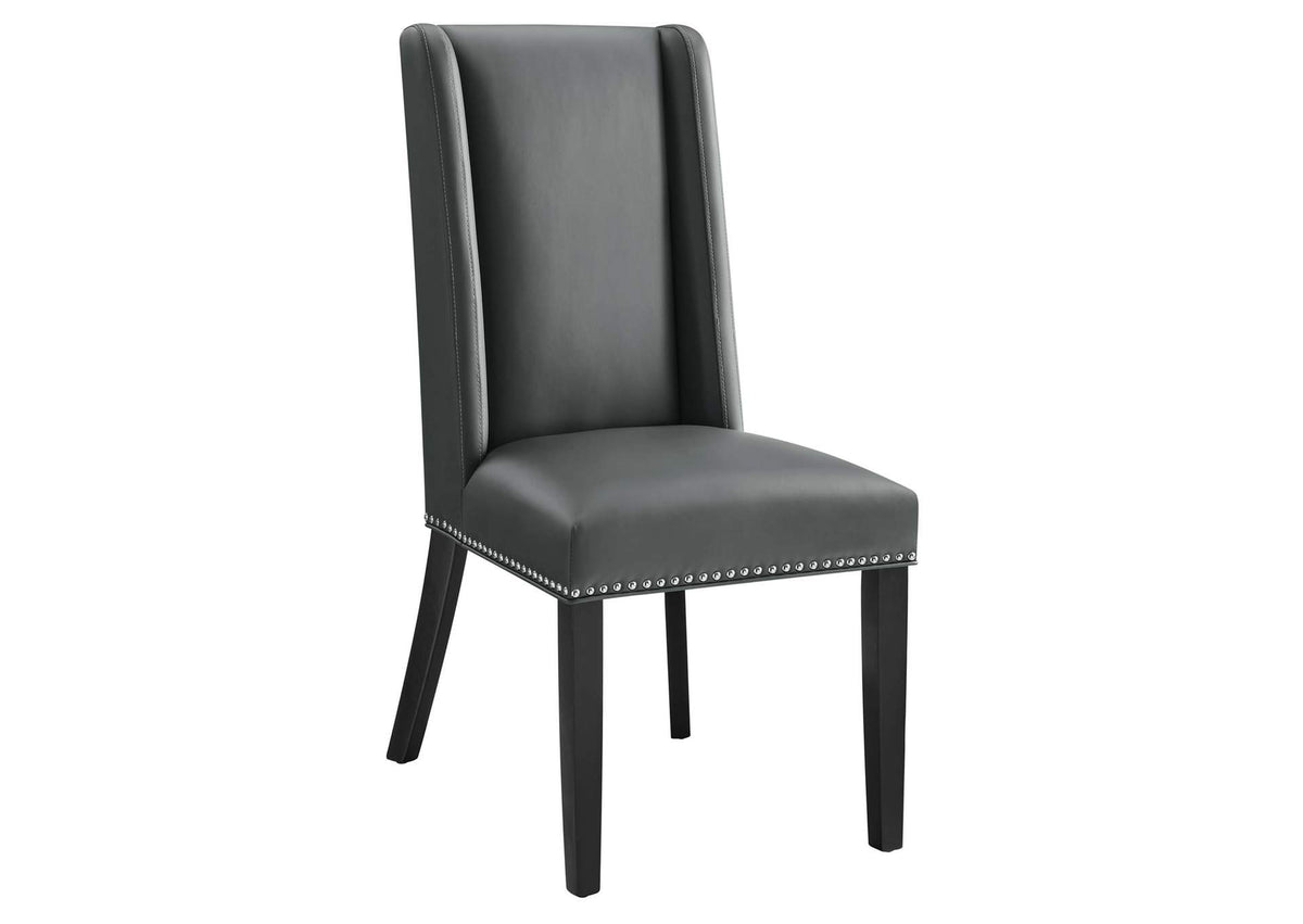 EEI-2232-GRY Baron Vegan Leather Dining Chair By Modway