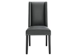EEI-2232-GRY Baron Vegan Leather Dining Chair By Modway