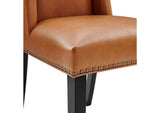 EEI-2232-TAN Baron Vegan Leather Dining Chair By Modway