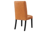 EEI-2232-TAN Baron Vegan Leather Dining Chair By Modway