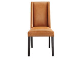 EEI-2232-TAN Baron Vegan Leather Dining Chair By Modway