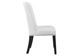 EEI-2233-WHI Baron Fabric Dining Chair By Modway