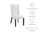 EEI-2233-WHI Baron Fabric Dining Chair By Modway