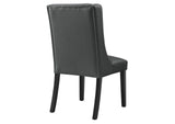 EEI-2234-GRY Baronet Button Tufted Vegan Leather Dining Chair By Modway