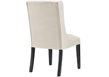 EEI-2235-BEI Baronet Button Tufted Fabric Dining Chair By Modway
