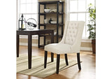 EEI-2235-BEI Baronet Button Tufted Fabric Dining Chair By Modway