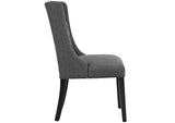 EEI-2235-GRY Baronet Button Tufted Fabric Dining Chair By Modway