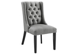 EEI-2235-LGR Baronet Button Tufted Fabric Dining Chair By Modway