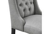 EEI-2235-LGR Baronet Button Tufted Fabric Dining Chair By Modway
