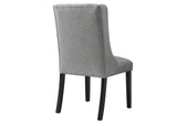 EEI-2235-LGR Baronet Button Tufted Fabric Dining Chair By Modway