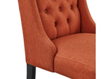 EEI-2235-ORA Baronet Button Tufted Fabric Dining Chair By Modway