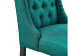 EEI-2235-TEA Baronet Button Tufted Fabric Dining Chair By Modway
