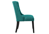 EEI-2235-TEA Baronet Button Tufted Fabric Dining Chair By Modway