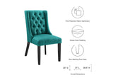 EEI-2235-TEA Baronet Button Tufted Fabric Dining Chair By Modway