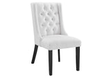 EEI-2235-WHI Baronet Button Tufted Fabric Dining Chair By Modway