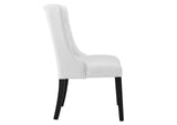 EEI-2235-WHI Baronet Button Tufted Fabric Dining Chair By Modway