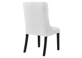 EEI-2235-WHI Baronet Button Tufted Fabric Dining Chair By Modway
