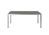 EEI-2251-SLV-GRY Shore Outdoor Patio Aluminum Dining Table By Modway