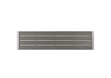 EEI-2252-SLV-GRY Shore Outdoor Patio Aluminum Bench By Modway