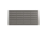 EEI-2253-SLV-GRY Shore Outdoor Patio Aluminum Rectangle Bar Table By Modway