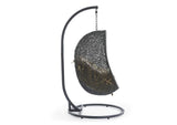 EEI-2273-GRY-MOC Hide Outdoor Patio Swing Chair With Stand By Modway