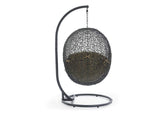 EEI-2273-GRY-MOC Hide Outdoor Patio Swing Chair With Stand By Modway