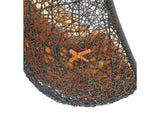 EEI-2273-GRY-ORA Hide Outdoor Patio Swing Chair With Stand By Modway