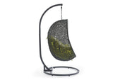 EEI-2273-GRY-PER Hide Outdoor Patio Swing Chair With Stand By Modway