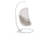EEI-2273-WHI-MOC Hide Outdoor Patio Swing Chair With Stand By Modway