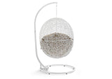 EEI-2273-WHI-MOC Hide Outdoor Patio Swing Chair With Stand By Modway