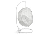 EEI-2273-WHI-WHI Hide Outdoor Patio Swing Chair With Stand By Modway
