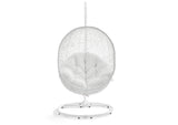 EEI-2273-WHI-WHI Hide Outdoor Patio Swing Chair With Stand By Modway