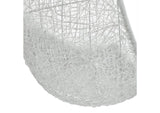 EEI-2273-WHI-WHI Hide Outdoor Patio Swing Chair With Stand By Modway