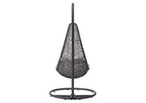 EEI-2276-GRY-WHI-SET Abate Wicker Rattan Outdoor Patio Swing Chair By Modway