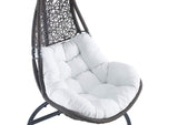 EEI-2276-GRY-WHI-SET Abate Wicker Rattan Outdoor Patio Swing Chair By Modway