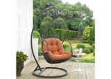 EEI-2279-ORA-SET Arbor Outdoor Patio Wood Swing Chair By Modway