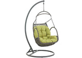 EEI-2279-PER-SET Arbor Outdoor Patio Wood Swing Chair By Modway