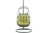 EEI-2279-PER-SET Arbor Outdoor Patio Wood Swing Chair By Modway