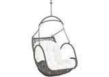 EEI-2279-WHI-SET Arbor Outdoor Patio Wood Swing Chair By Modway